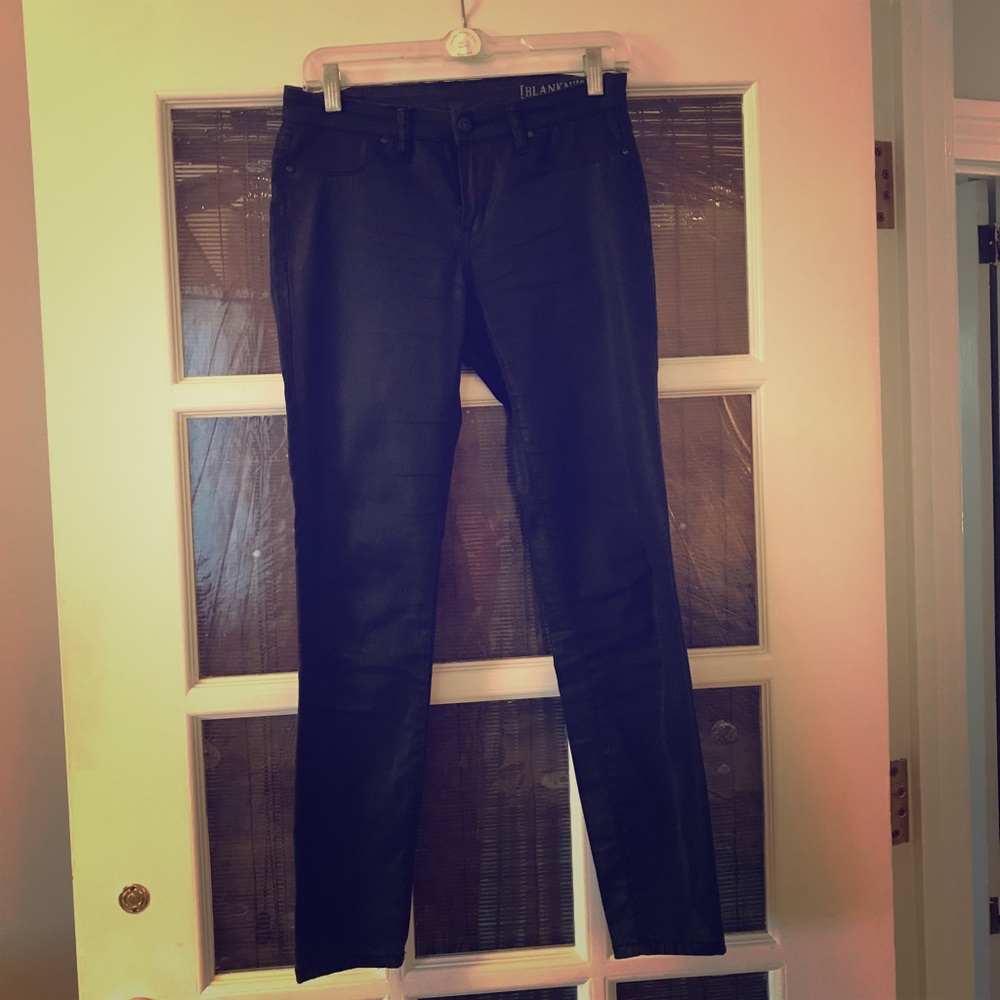 Blank NYC coated denim